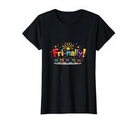Vendre! Célébration colorée pour Les Guerriers du Week-End T-Shirt, Femme, Noir, L