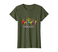 Vendre! Célébration colorée pour Les Guerriers du Week-End T-Shirt, Femme, Olive, XS