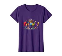 Vendre! Célébration colorée pour Les Guerriers du Week-End T-Shirt, Femme, Violet, L