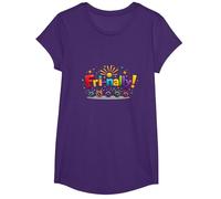 Vendre! Célébration colorée pour Les Guerriers du Week-End T-Shirt, Fille, Violet, S