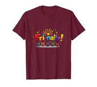 Vendre! Célébration colorée pour Les Guerriers du Week-End T-Shirt, Homme, Marron, S