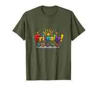 Vendre! Célébration colorée pour Les Guerriers du Week-End T-Shirt, Homme, Olive, L