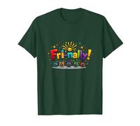 Vendre! Célébration colorée pour Les Guerriers du Week-End T-Shirt, Homme, Vert Forêt, L