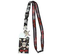 Vendredi 13 Jason vit ID Lanyard porte-badge avec poignée en caoutchouc 1,5"