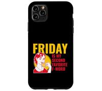 Vendredi est Mon deuxième Mot F préféré (Graphique Amusant) Coque pour iPhone 11 Pro Max
