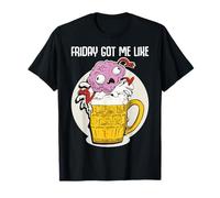 Vendredi, J'Ai aimé Une drôle de bière Qui Dit Que Le Cerveau Saute dans l'alcool T-Shirt