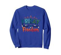 Vendredi = Liberté : Célébrez la libération du Week-End Sweatshirt, Unisexe pour Adultes, Bleu Royal, M