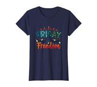 Vendredi = Liberté : Célébrez la libération du Week-End T-Shirt, Femme, Bleu Marine, XS