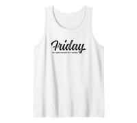 Vendredi Mon 2e favori F Word Drôle Sarcastique Citation Dire Débardeur