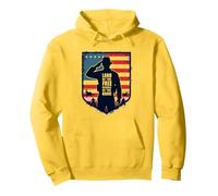 Vendredi Rouge, Terre Patriotique Militaire des Braves Libres Sweat à Capuche, Unisexe pour Adultes, Citron, S