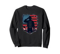 Vendredi Rouge, Terre Patriotique Militaire des Braves Libres Sweatshirt, Unisexe pour Adultes, Noir, XXL