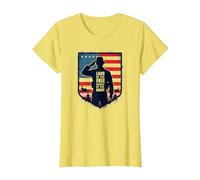 Vendredi Rouge, Terre Patriotique Militaire des Braves Libres T-Shirt, Femme, Citron, S