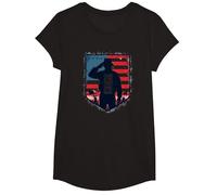 Vendredi Rouge, Terre Patriotique Militaire des Braves Libres T-Shirt, Fille, Noir, M