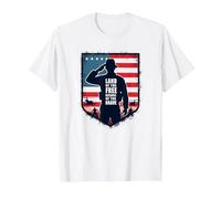 Vendredi Rouge, Terre Patriotique Militaire des Braves Libres T-Shirt, Homme, Blanc, XL