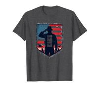 Vendredi Rouge, Terre Patriotique Militaire des Braves Libres T-Shirt, Homme, Chiné Foncé, 3XL
