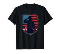Vendredi Rouge, Terre Patriotique Militaire des Braves Libres T-Shirt, Homme, Noir, S