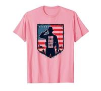 Vendredi Rouge, Terre Patriotique Militaire des Braves Libres T-Shirt, Homme, Rose, M