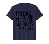 Vendredi Soir et éclairage du Stade, fête des Fans de Football, Jour du Match, Maman et Papa T-Shirt