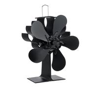 Vends Cheminée 5 Pales Poêle À Chaleur Ventilateur Bûche Brûleur À Bois Eco Ventilateur Silencieux Maison Cheminée Ventilateur Distribution De Chaleur Efficace Facile à Utiliser