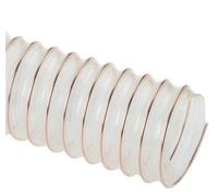 Vendu au mètre - Tuyau spirale en polyuréthane à pression d'aspiration légère Tuyau de pression Tuyau à vide Tuyau en spirale (diamètre intérieur du tuyau : 300 mm)