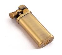 (Vendu sans combustible) Briquets au pétrole vintage en laiton, briquet au design classique cadeau (couleur bronze)