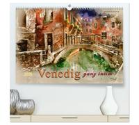 Venedig - ganz intim (hochwertiger Premium Wandkalender 2026 DIN A2 quer), Kunstdruck in Hochglanz: Venedig - ein Blick auf die idyllische, ... Seite der Stadt, abseits der Touristenströme.