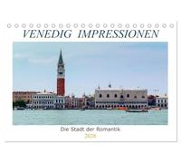 Venedig Impressionen (Tischkalender 2026 DIN A5 quer), CALVENDO Monatskalender: Inspirierende Blickperspektiven für die Besichtigung der Serenissima.