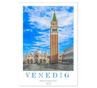 Venedig - Magische Impressionen (Wandkalender 2026 DIN A2 hoch), CALVENDO Monatskalender: Venezianischer Zauber der Serenissima.