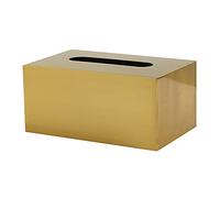 VENEKA 1 PièCe SéRie BoîTe à Mouchoirs en MéTal Carré Doré Rectangle Maison GéOméTrie Bureau Stockage Organisation Salon Moderne DéCor à D