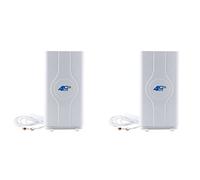 VENEKA 2X Antenne Lte 700-2600Mhz 88Dbi 3G 4G Antenne Mobile Booster de Connecteur Mâle Antenne + 2 Mètres (2X SMA-Mâle)