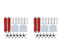 VENEKA 2X pour S7 T7S Plus Main Côté Brosse Vadrouille Chiffons Filtre HEPA Kit Robot Aspirateur Accessoires