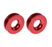 VENEKA 2X Récupération en Aluminium Snatch-Ring 41000Lb pour Corde Synthétique pour Treuil de 3/8 1/2 Pouces Rouge