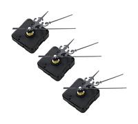 VENEKA 3X DIY Métal Texture Horloge Murale Horloge Murale Rétro Mouvement Accessoires Noir