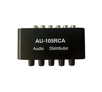 VENEKA AU-105RCA Distributeur Audio Mixer Audio Stéréo 1 Entrée 5 Sortie Distributeur Audio Multicanal pour Contrôles Volume RCA