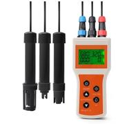VENEKA Compteur d'oxygène dissous Portable Smart DO Compteur Portable 6 En 1 PH DO SEL EC TDS Testeur pour Aquariums et Piscines
