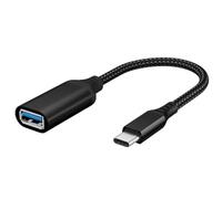 VENEKA Données de Haute Qualité de Type C à USB 3.0 Transfert pour Convertisseur d'extension pour véhicules, ordinateurs, tablettes et appareils mobiles Noir