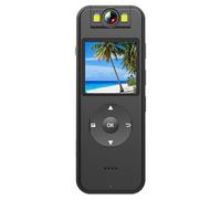 VENEKA Ensemble de caméra corporelle Full HD avec écran IPS, caméscope de poche portable avec carte Menmry 64 G