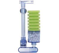 VENEKA Filtre D'Aquarium,D'Éponge Biochimique pour Aquarium Ultra Silencieux Pompe À Air D'Aquarium Filtres D'Éponge Mousse De Double Filtre De Chute D' D'Aquarium Fry Xy-2881