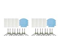 VENEKA Lot de 2 brosses latérales HEPA Filtre Chiffon Chiffon Mop Remplacement pour M210 M210S M210B M213 Robot Aspirateur Pièces De Rechange