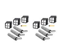 VENEKA Lot de 2 filtres HEPA de rechange et rouleau de brosse pour aspirateur sans fil Floor One S5
