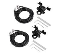 VENEKA Lot de 2 supports d'antenne de voiture RB-400 + câble d'alimentation PL259 de 5 m pour radio mobile TH-9800-218