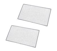 VENEKA Lot de 2 grilles métalliques carrées pour barbecue 30 x 45 cm