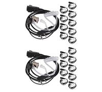VENEKA Lot de 20 accessoires pour casque acoustique pour radio talkie-walkie 888S UV-5R UV-82