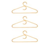 VENEKA Lot de 3 cintres en rotin pour adultes