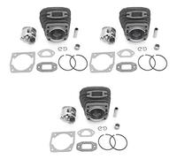 VENEKA Lot de 3 joints de cage de cylindre de piston de 45 mm pour tronçonneuse à essence 4500 45 CC 5200 52 CC 5800