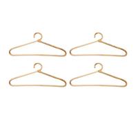VENEKA Lot de 4 cintres en rotin pour adultes, décoration de chambre pour vos vêtements.