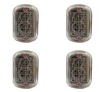 VENEKA Lot de 4 tubes IN-12 IN12 pour horloge lumineuse Nixie numérique LED avec point décimal