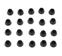 VENEKA R 20PCS Noir Chaise Lit Table Meubles Caoutchouc Jambe Embouts 16mm Dia