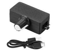 VENEKA Régulateur de vitesse PWM 5 V Régulateur Ventilateur PWM 5 V 4 broches Régulateur PWM Alimentation USB TYPE-C Refroidisseur DIY pour Ventilateur 5 V 4 broches