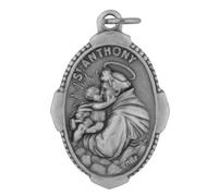 Venerare Médaille de Saint Catholique Traditionnelle, Métal, Gray, Silver, 1 inches